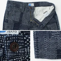 JAPAN BLUE JEANS / Indigo quilted coat Style Sweatshirt Shorts