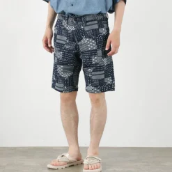 JAPAN BLUE JEANS / Indigo quilted coat Style Sweatshirt Shorts