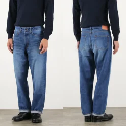 JAPAN BLUE JEANS / J504 Circle Loose 12.5oz African Cotton Selvic Used Wash