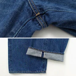 JAPAN BLUE JEANS / J504 Circle Loose 12.5oz African Cotton Selvic Used Wash