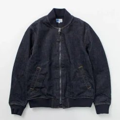 JAPAN BLUE JEANS / 13.5oz Crunch Denim Bomber Jacket