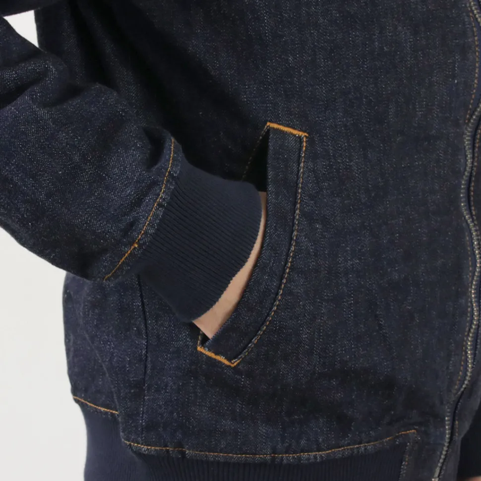 JAPAN BLUE JEANS / 13.5oz Crunch Denim Bomber Jacket