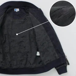 JAPAN BLUE JEANS / 13.5oz Crunch Denim Bomber Jacket