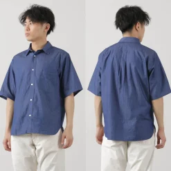 JAPAN BLUE JEANS / 3oz denim short sleeve shirt