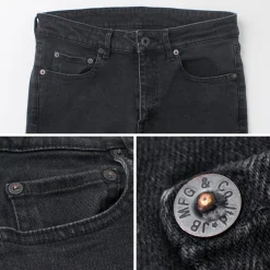 JAPAN BLUE JEANS / 12oz Hyper Stretch Slim Tapered Denim Faded Black