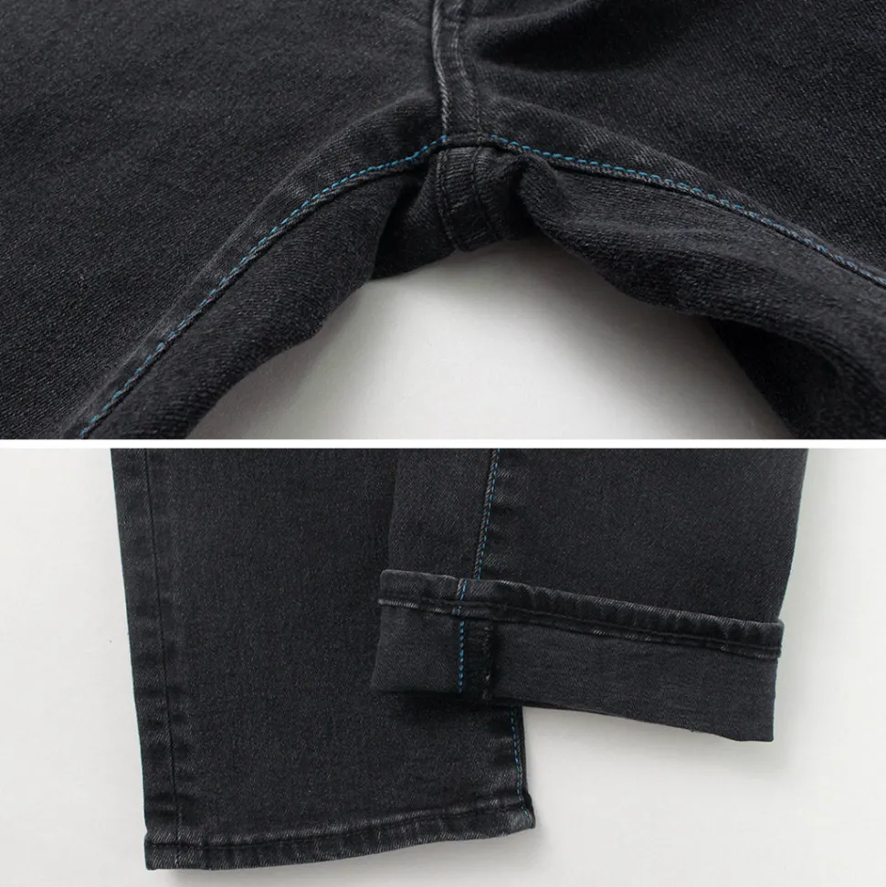 JAPAN BLUE JEANS / 12oz Hyper Stretch Slim Tapered Denim Faded Black