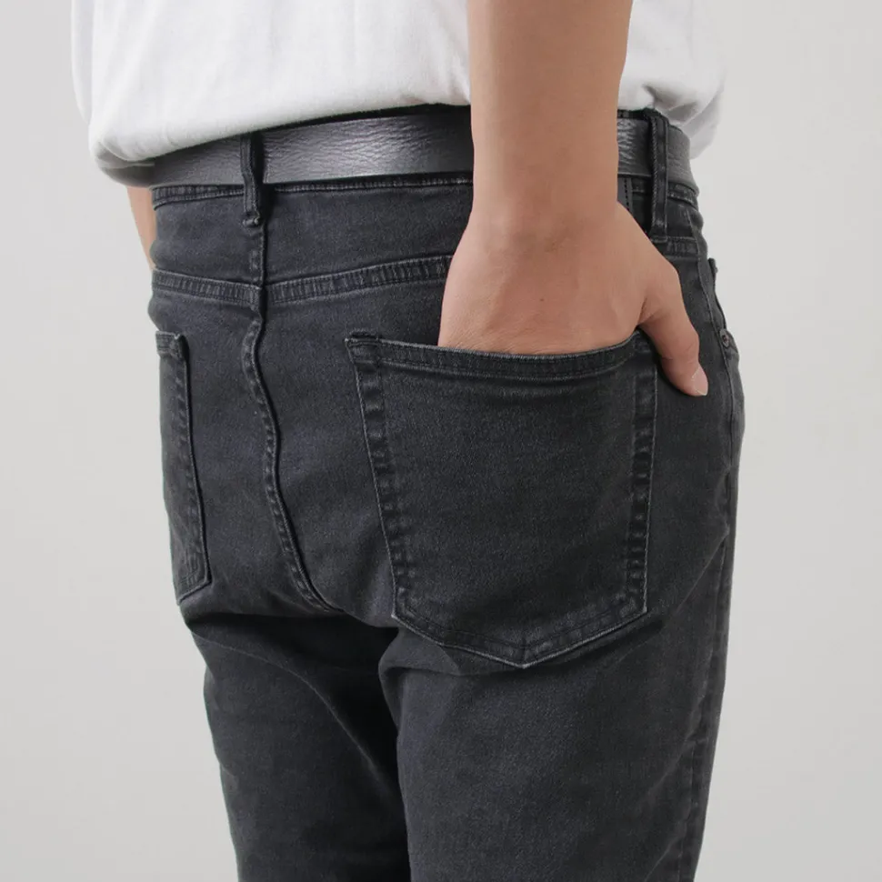 JAPAN BLUE JEANS / 12oz Hyper Stretch Slim Tapered Denim Faded Black