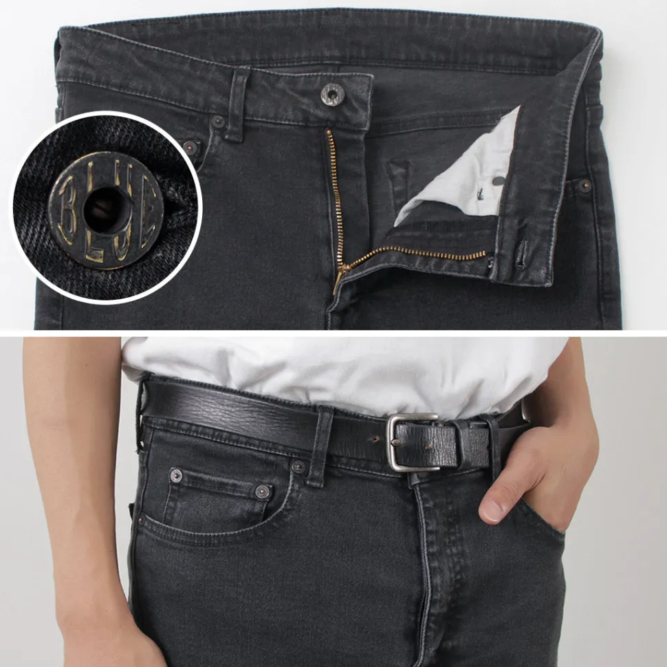 JAPAN BLUE JEANS / 12oz Hyper Stretch Slim Tapered Denim Faded Black