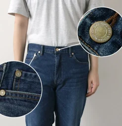 JAPAN BLUE JEANS / 12oz Stretch Center Crease 5P Denim Used Processing