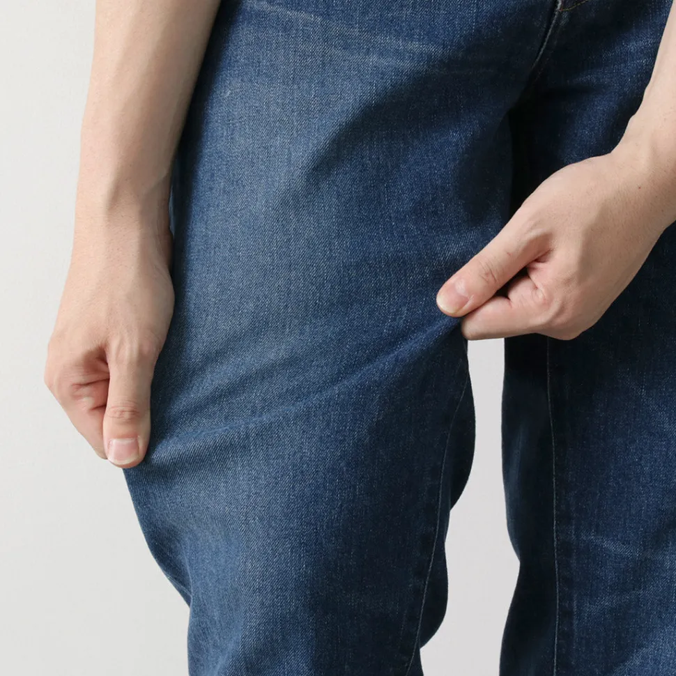 JAPAN BLUE JEANS / 12oz Stretch Center Crease 5P Denim Used Processing