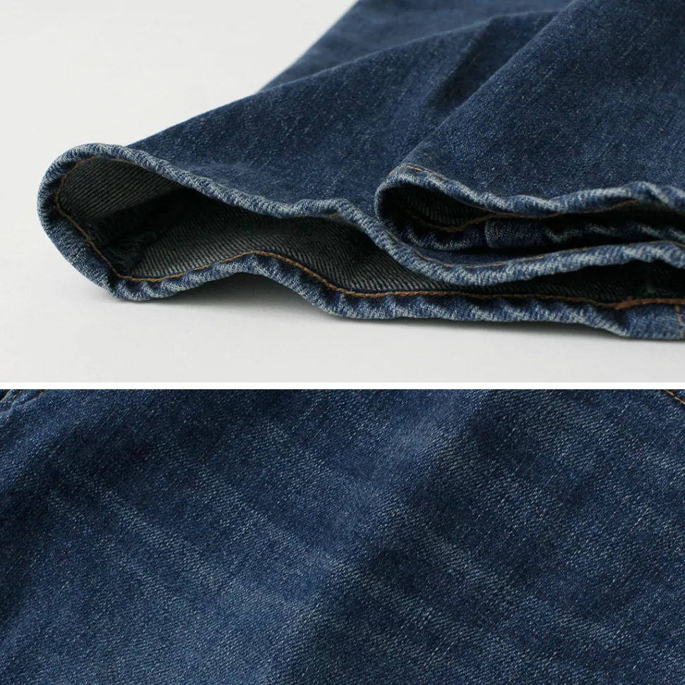 JAPAN BLUE JEANS / 12oz Stretch Center Crease 5P Denim Used Processing