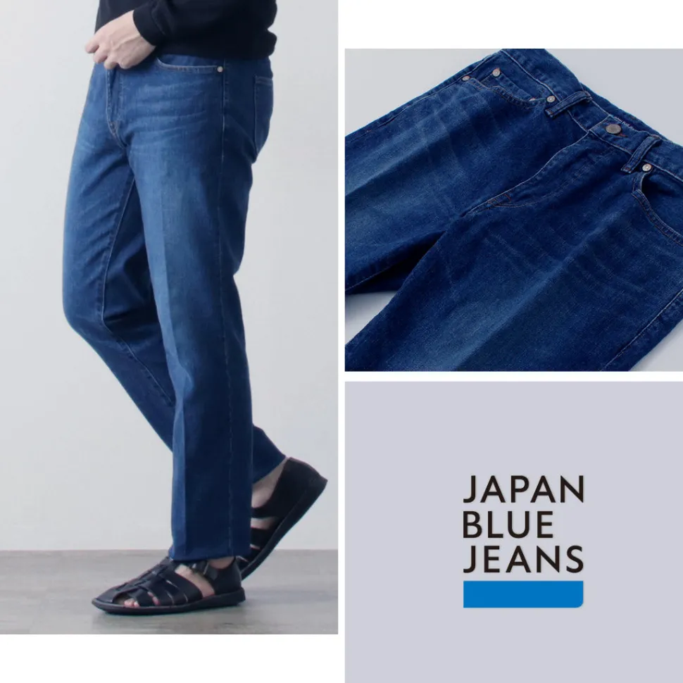 JAPAN BLUE JEANS / 12oz Stretch Center Crease 5P Denim Used Processing