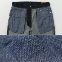 JAPAN BLUE JEANS / 12oz Stretch Center Crease 5P Denim One-washed