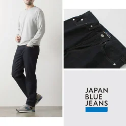 JAPAN BLUE JEANS / 12oz Stretch Center Crease 5P Denim One-washed