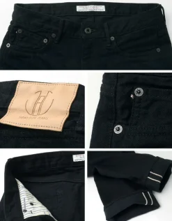 JAPAN BLUE JEANS / Prep 12oz Selvich Full Black Jeans