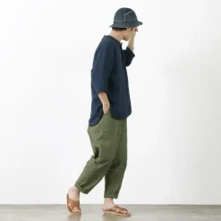 JAPAN BLUE JEANS / Ripstop garment dye relaxed trousers