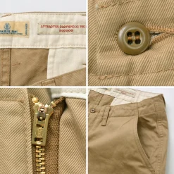 JAPAN BLUE JEANS / RJB1610 40/3 High Count Twill Wide Tapered Vintage Chinos