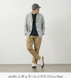 JAPAN BLUE JEANS / RJB1610 40/3 High Count Twill Wide Tapered Vintage Chinos