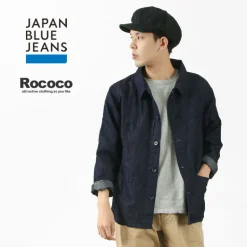 JAPAN BLUE JEANS / RJB7070 Summer French Coverall Jacket Cotton Linen Denim