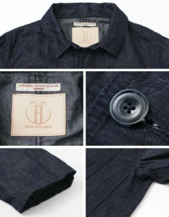 JAPAN BLUE JEANS / RJB7070 Summer French Coverall Jacket Cotton Linen Denim