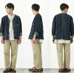 JAPAN BLUE JEANS / RJB802012oz selvedge chino 1-tuck wide trousers