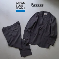 JAPAN BLUE JEANS / seersucker summer officer trousers
