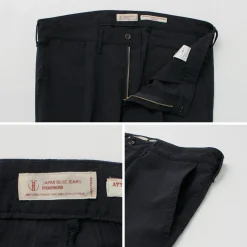 JAPAN BLUE JEANS / seersucker summer officer trousers