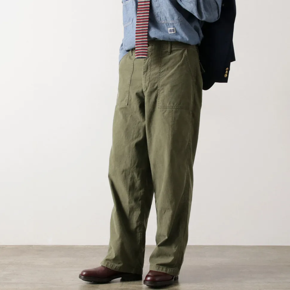 JAPAN BLUE JEANS / Wide Baker Pants Sulphur-dyed Back Satin