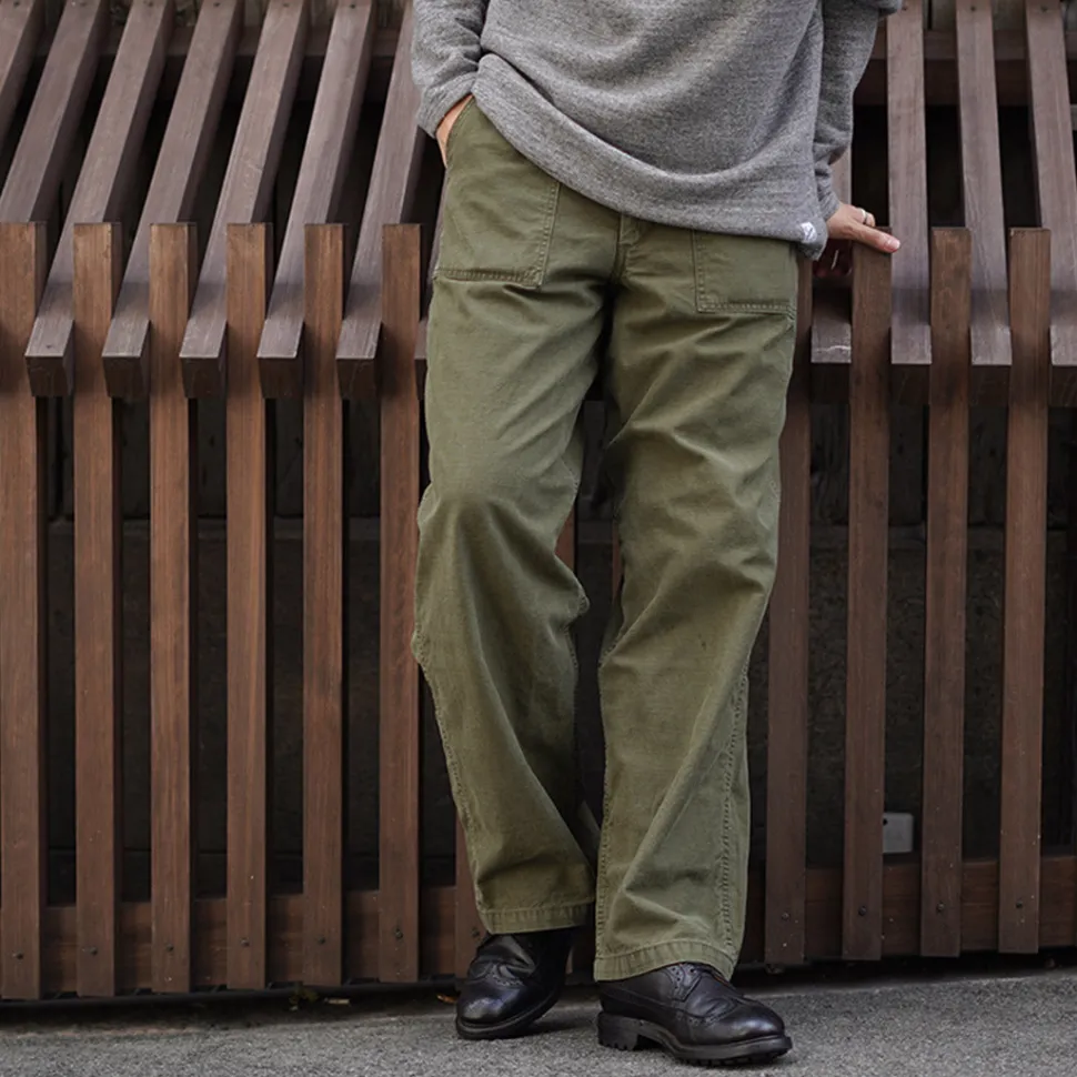 JAPAN BLUE JEANS / Wide Baker Pants Sulphur-dyed Back Satin