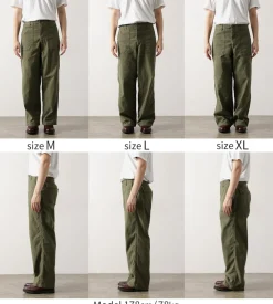 JAPAN BLUE JEANS / Wide Baker Pants Sulphur-dyed Back Satin