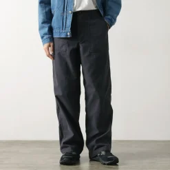 JAPAN BLUE JEANS / Wide Baker Pants Sulphur-dyed Back Satin