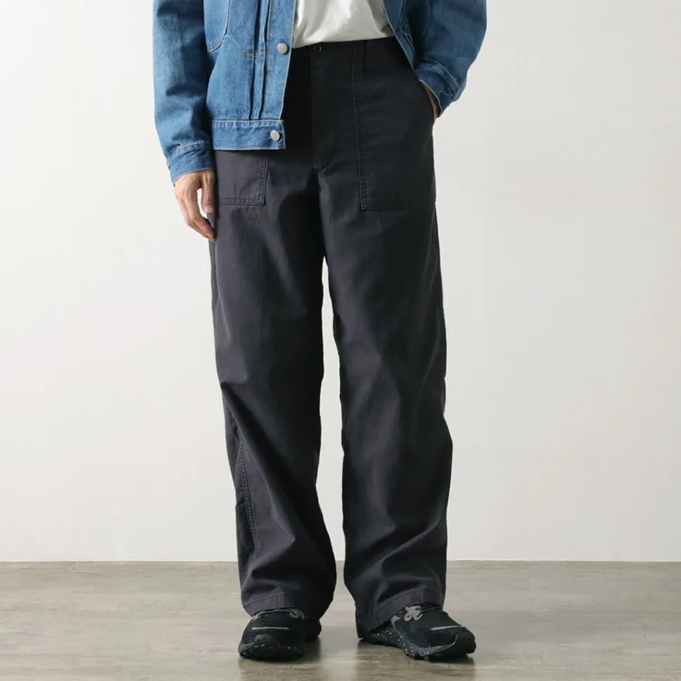 JAPAN BLUE JEANS / Wide Baker Pants Sulphur-dyed Back Satin