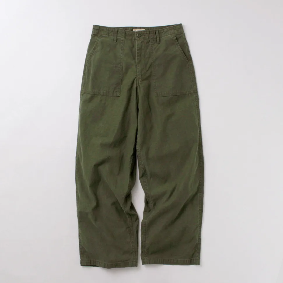 JAPAN BLUE JEANS / Wide Baker Pants Sulphur-dyed Back Satin