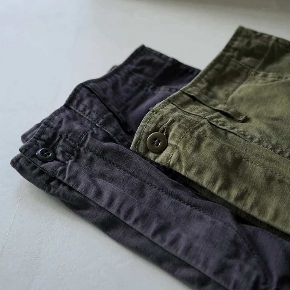 JAPAN BLUE JEANS / Wide Baker Pants Sulphur-dyed Back Satin