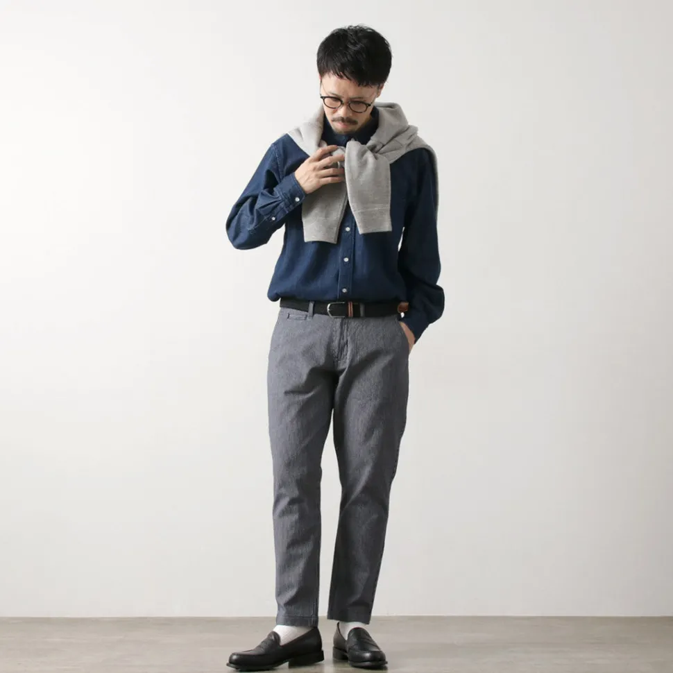 JAPAN BLUE JEANS / Wide Tapered Hickory Pants