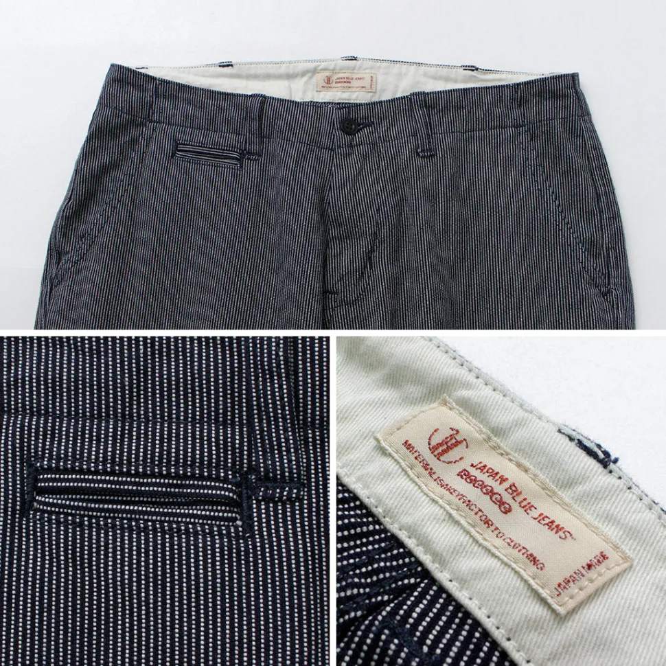 JAPAN BLUE JEANS / Wide Tapered Hickory Pants