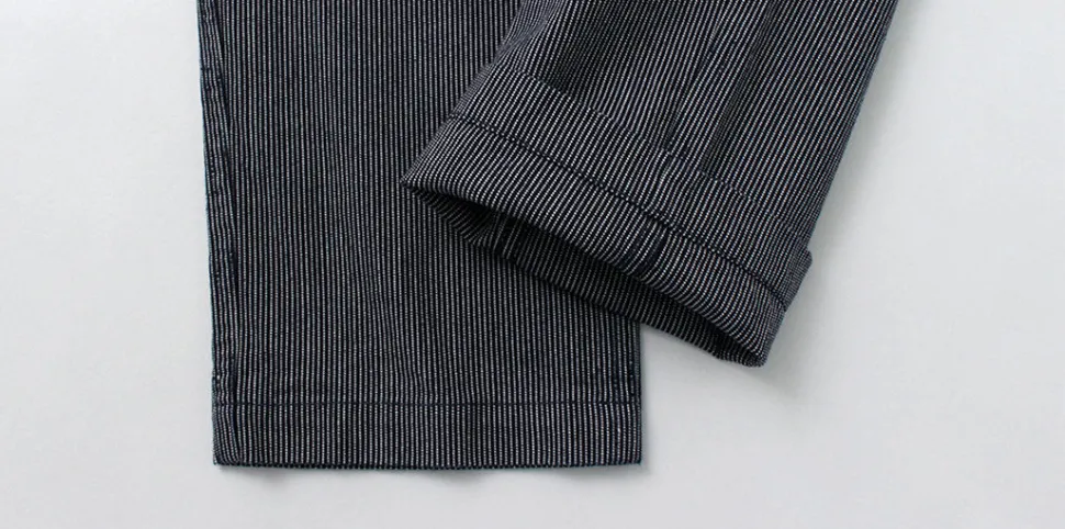 JAPAN BLUE JEANS / Wide Tapered Hickory Pants