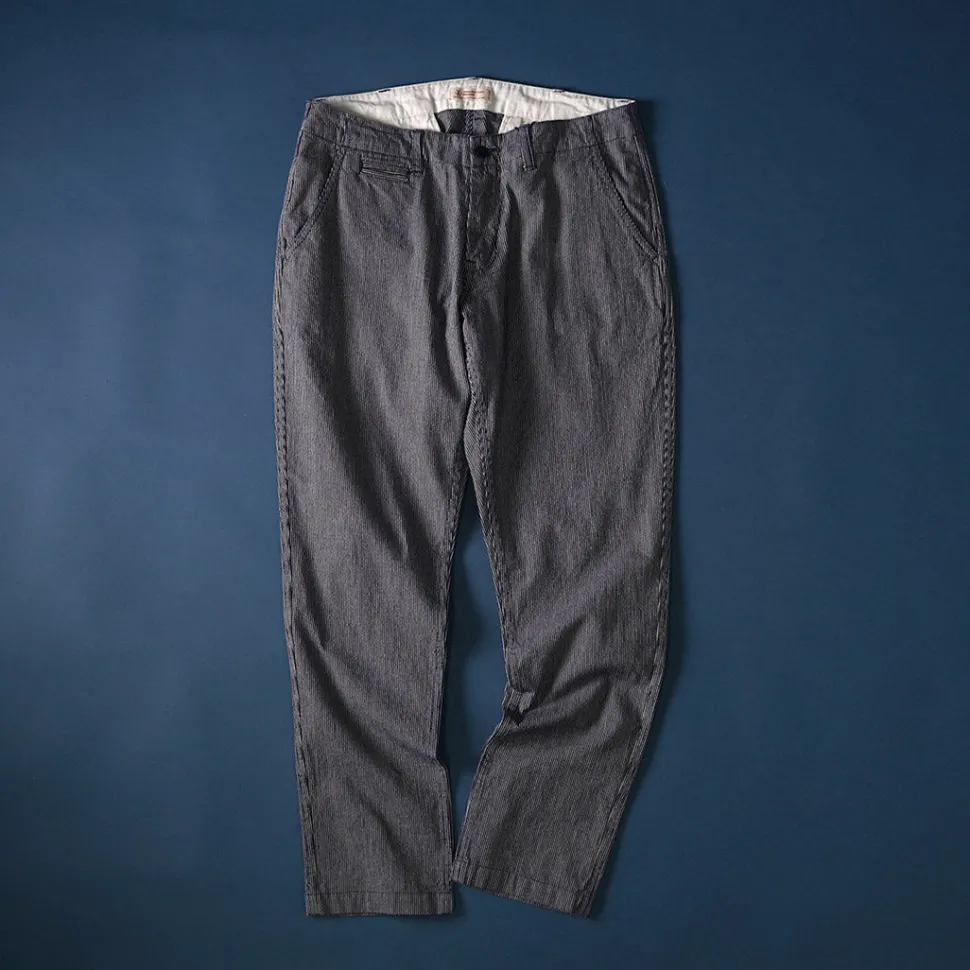 JAPAN BLUE JEANS / Wide Tapered Hickory Pants