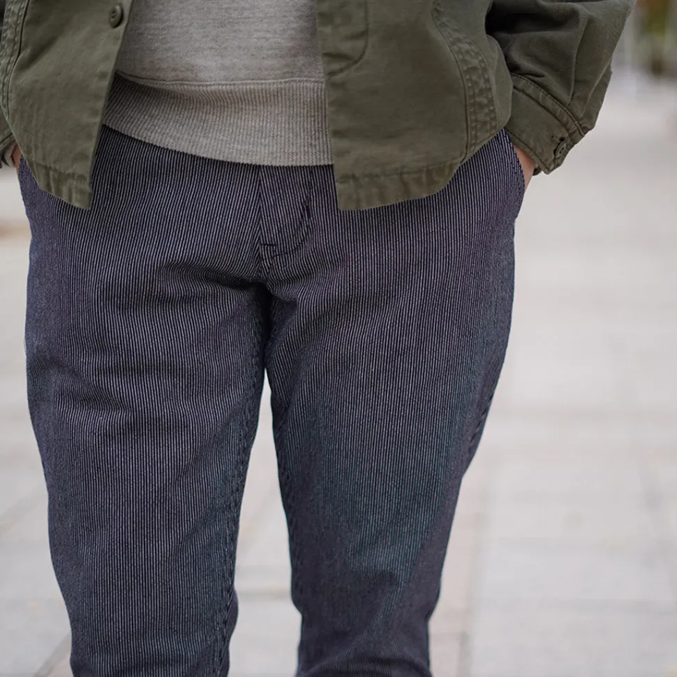 JAPAN BLUE JEANS / Wide Tapered Hickory Pants