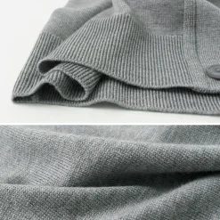 JOHN SMEDLEY / Merino Wool 24 Gauge V-Neck Knit Cardigan