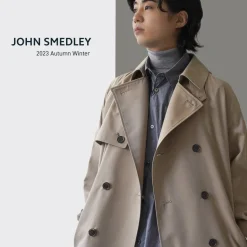 JOHN SMEDLEY / Merino Wool 24 Gauge V-Neck Knit Cardigan