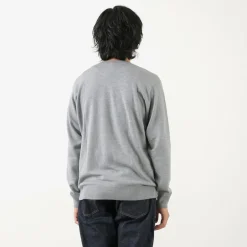 JOHN SMEDLEY / Merino Wool 24 Gauge Crew Neck Knit