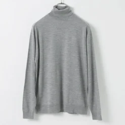 JOHN SMEDLEY / Merino Wool 30 Gauge Turtleneck Knit MODERN FIT