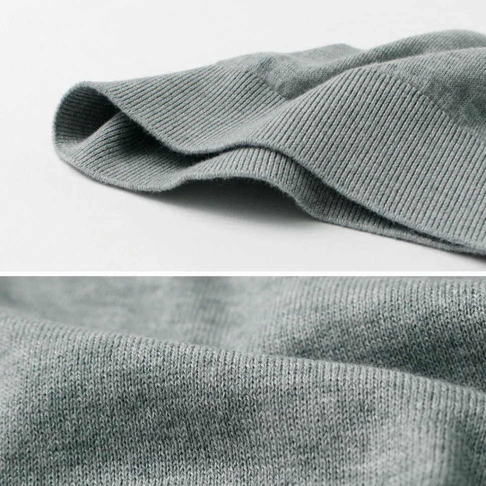 JOHN SMEDLEY / Sea Island Cotton 30 Gauge Crew Neck Knit