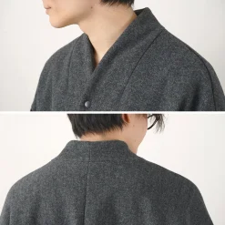 KELEN / Collarless Egg Jacket