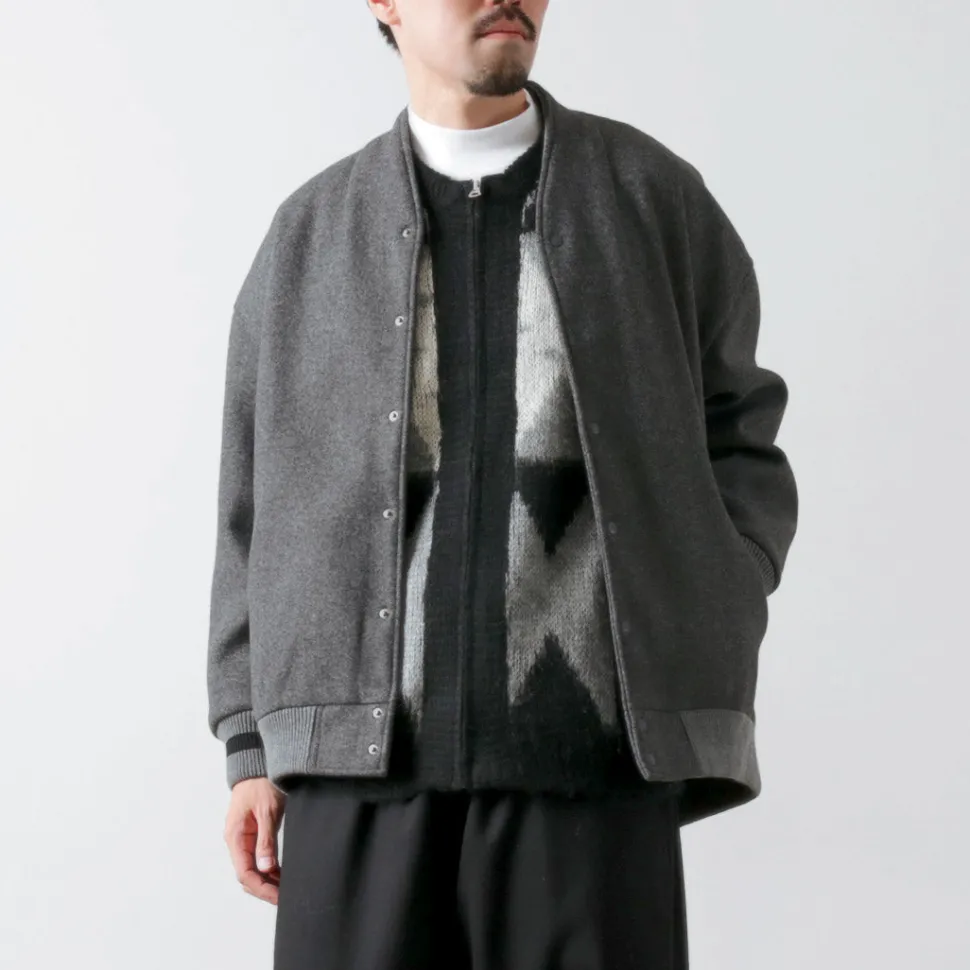 KELEN / Collarless Egg Jacket