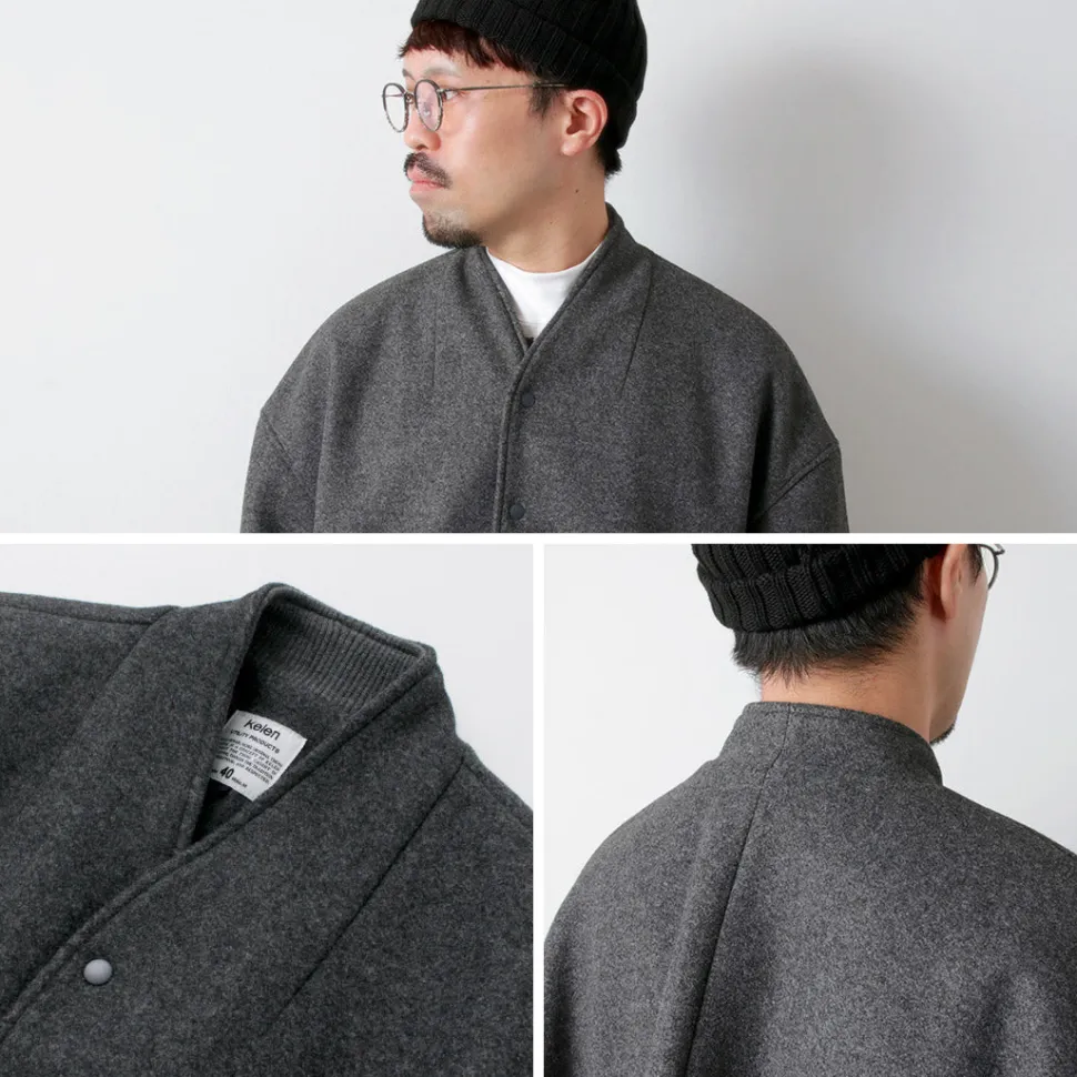 KELEN / Collarless Egg Jacket
