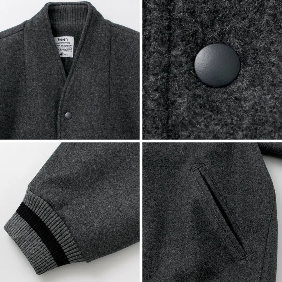 KELEN / Collarless Egg Jacket