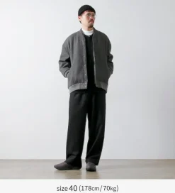 KELEN / Collarless Egg Jacket