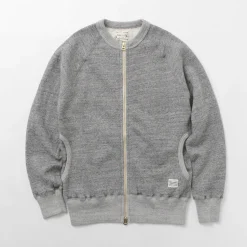 KEPANI / Crew Neck Full Zip Sweat Jacket